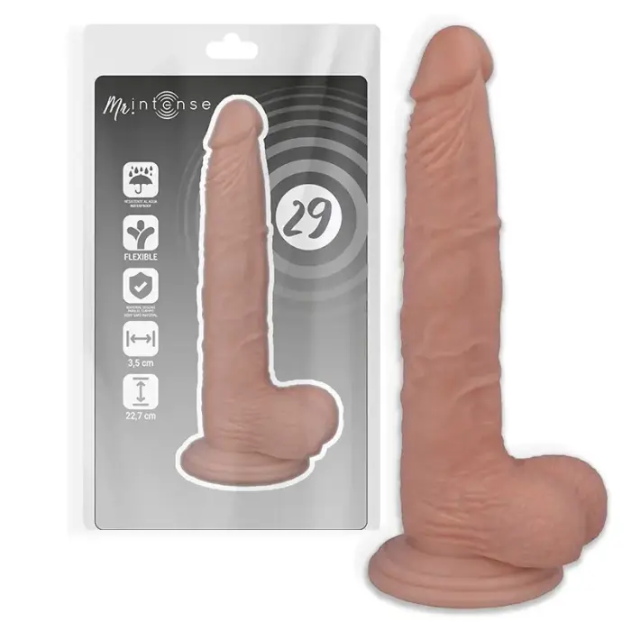 MR INTENSE Model 29 realistlik dildo iminapaga – 22.7 cm (9″) – nahavärv