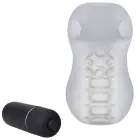 GoodHead - Helping Head Pro - Vibrating Masturbator Sleeve - Clear — Photo 4