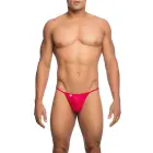 MOB Microfiber V-String – S/M – Red — Photo 3