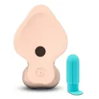 b-Vibe Slipskin išlenktas dildo – 22.3 cm (8.8″) – kūno spalva Photo