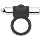 Black&Silver Cameron rechargeable vibrating cock ring – 10 modes – silver — Photo 4