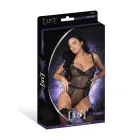 Magic Silk Phoenix Diamond Mesh Bodysuit with Chains & Garters – Black – S/M — Photo 3