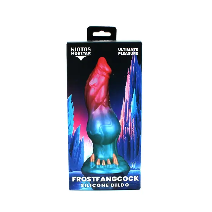 Monstar Cox FrostfangCock dildo – 18.6 cm (7.3″) – Rozā/Zils Foto 11