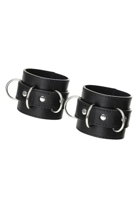Anonymo handcuffs, PU leather, black Photo