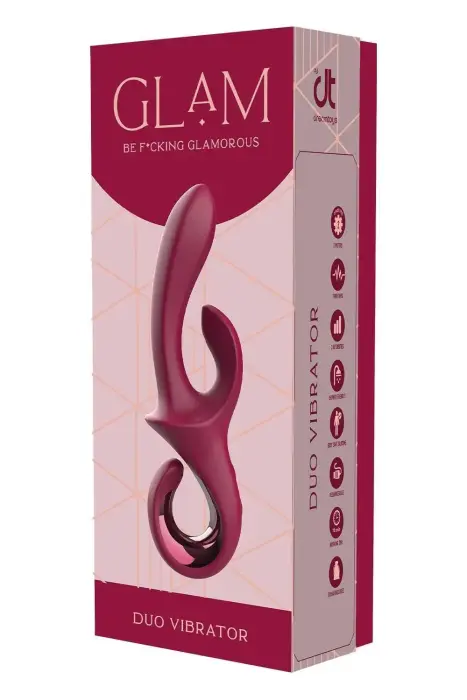 GLAM DUO Vibrator – 22.7 cm (8.9″) – Multicolored