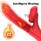 Daudzfunkcionāls vibrators ar laizīšanas, kustību un sildīšanas funkcijām – 24.1 cm (9.5″) — Foto 8