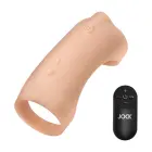 Vibrating Silicone Penis Sleeve – White — Photo 3