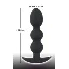 Black Velvets Heavy Beads dildo – 13.3 cm – Juodas Photo