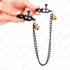 KINK серебряные зажимы для сосков с плоской цепочкой и колокольчиком 30 cm – регулируемый металлический дизайн — Фото 4