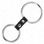 KINK двойное металлическое кольцо с кожаным ремешком 3.7-5 cm – Регулируемая опорная система — Фото 4