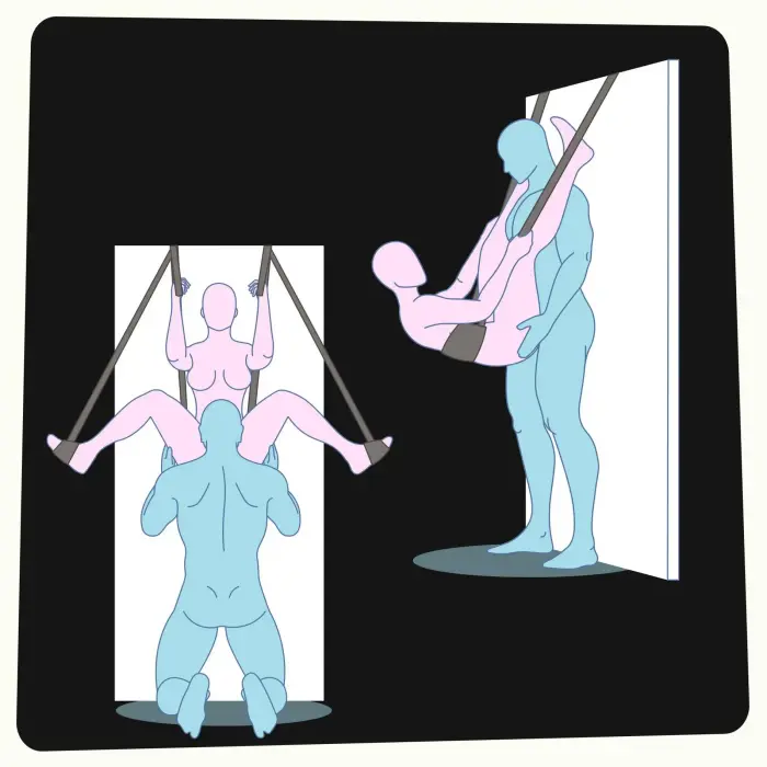 CRUSHIOUS Deluxe durvju seksa šūpoles Foto 13