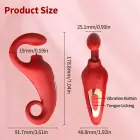 Merfi vibratorius su liežuvio stimuliatoriumi – 10 vibracijos funkcijų – įkraunamas per USB — Nuotrauka 11