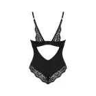 Obsessive Bellastia боди с кружевным декором – чёрное – XS/S — Фото 4