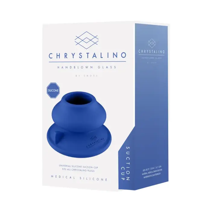 Silicone Suction Cup Base for Chrystalino Toys – Blue Photo