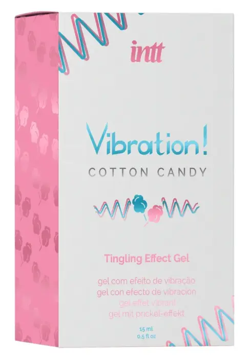 Vibration! Стимулирующий гель со вкусом сахарной ваты – 15 мл