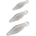 3 gab. pirkstu uzmavu komplekts – Caurspīdīgs Foto 1