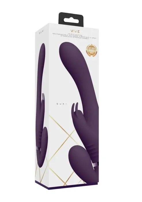 Suki Безременной страпон-вибратор – 22 cm (8.6″) – фиолетовый