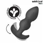 Addicted Toys silikoninis analinis kištukas S 10.3 cm – rutulio formos – juodas — Nuotrauka 5
