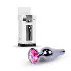 Plug-Jewellery Dark Silver анальная пробка – 9.5 cm (3.7″) – Розовая — Фото 10