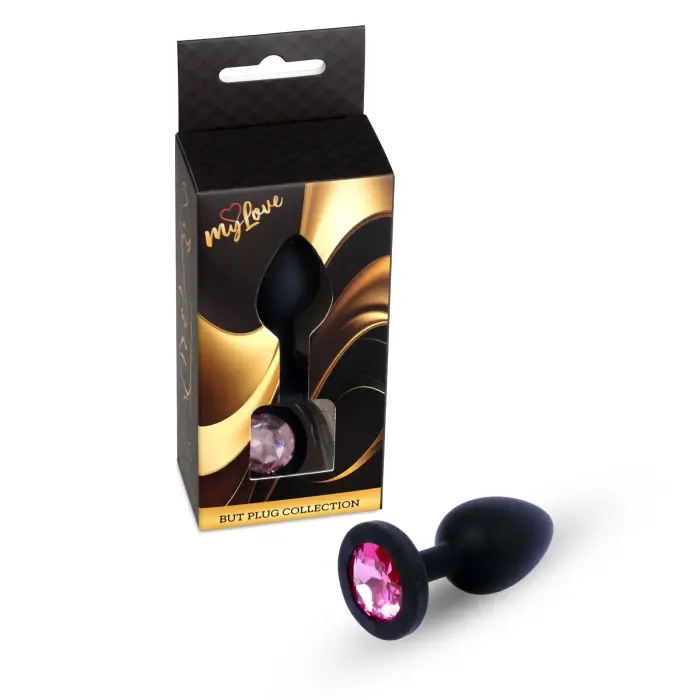 MyLove Toys Jewellery черная силиконовая анальная пробка – 7 cm (2.8″)