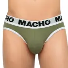 Macho MCH013 – classic men's briefs with push-up cup – military green – S — Photo 2