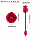 ARMONY Clitoris Stimulator Vibrator with Tail – 34 cm (13.4″) – Red — Photo 4