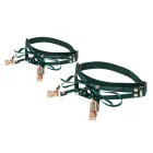 Indica Laced Up Garters – Emerald – S/M — Photo 6