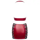 Cottelli PARTY punane wet look crop top ja mini seelik komplekt – L — Foto 8