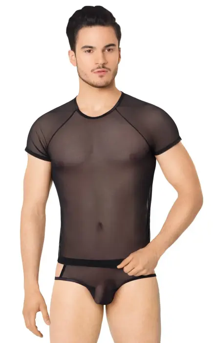 Shirt and Shorts Set – Black – XL
