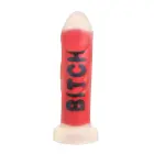 BITCH silikona dildo – 18.5 cm (7.3″) – Sarkans — Foto 5