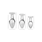 Pimedas helendav klaasist anaaltapp – L – 19 cm (7.5″) – Roheline — Foto 4
