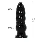 Extreme Anal Plug with Balls – 24.5 cm (9.6″) – Black — Photo 1