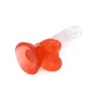 Kiotos Cox Colorful Dildo with Suction Cup – 17.5 cm (7″) – Clear/Red — Photo 7