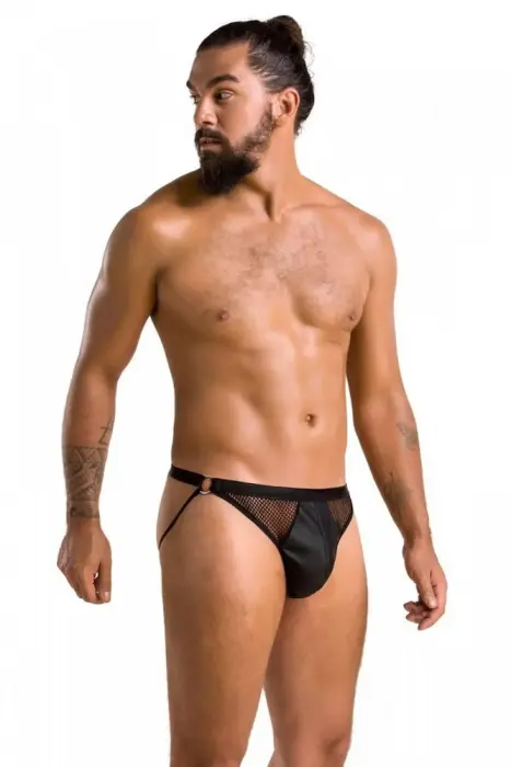 Passion Open Slip Briefs – Black – XXL/XXXL