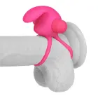 Power Clit Duo Silicone Cock Ring – Pink — Photo 2