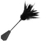 Darkness juodas dvipusis plunksnu jojimo botaginė, 48 cm — Nuotrauka 1