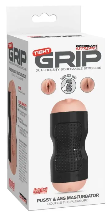 Pipedream Tight Grip Dual-Entry Masturbator – 15.2 cm