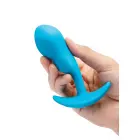 B-Vibe Prostate-Stimulating SnugPlug Anal Plug – S – Blue — Photo 8