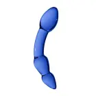 Superior klaasist dildo – 20 cm (8″) – sinine — Foto 9