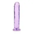 Taisns reālistisks dildo ar piesūcekni – 20 cm (7.9″) – Violets Foto 3
