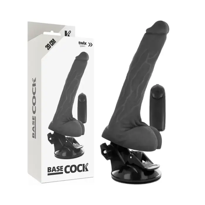 Вибратор BASECOCK Vibrating Model – 20 см (7.9″) – черный