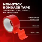 PVC Non-Stick Tape - 20 m - Red Foto 5