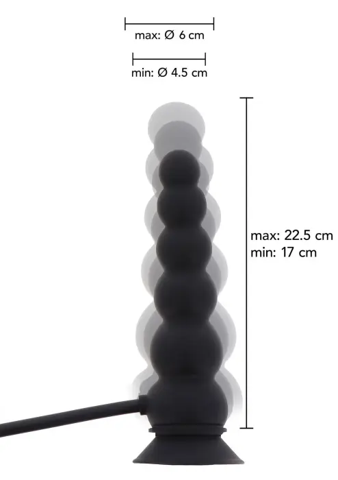 Hidden Desire Extreme pripučiamas kištukas su siurbtuku – Juodas Photo