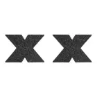 Bijoux Indiscrets Flash Cross – reusable body stickers – black — Photo 1