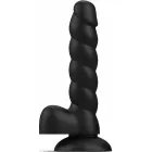 Playhouse Spiral Tease vibrating dildo with remote – silicone – XL – black — Photo 3