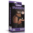 LoveToy – vibreeriv lihtne strap-on komplekt – 8,5-tolline dildo – TPE — Foto 1