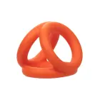 Alpha Triple Cock Ring – Orange — Photo 10