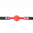 KINK Model 4 minkštas TPE kamuolinis antkramtis 4cm – reguliuojamas dirželis – juodas — Nuotrauka 3