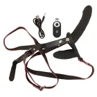 RC vibruojantis dvigubas strap-on – 15.5 cm — Nuotrauka 10