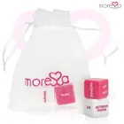 Moressa Dice Game Set English - Resin, 2 Dice & Satin Bag, 2cm — Photo 1